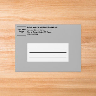 Enveloppe Pour l'enveloppe d'affaires A7 Gray Taille Card