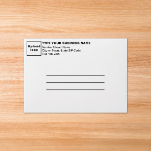 Enveloppe Pour l'enveloppe professionnelle blanche de taille
