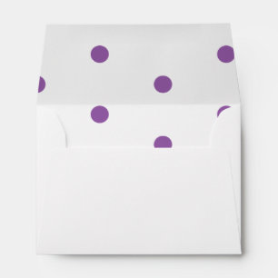 Enveloppe pourpre pointillée