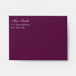 Enveloppe pourpre pour la carte 3.5X5