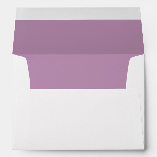 Enveloppe pré-adressée doublée de lavande (Dos (Bas))