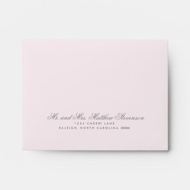 Enveloppe Pré-Imprimée de faire-part de mariage (Devant)
