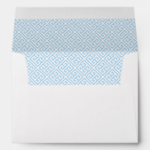 Enveloppe Preppy Boxwood Bunny Spring Blue Boy Baby shower
