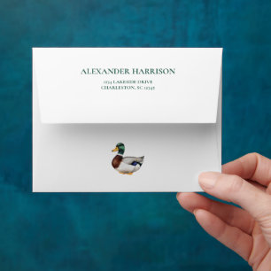 Enveloppe Preppy Mallard Duck Personnalisé