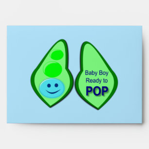 Enveloppe Prêt pour la pop Baby Boy Pea Blue