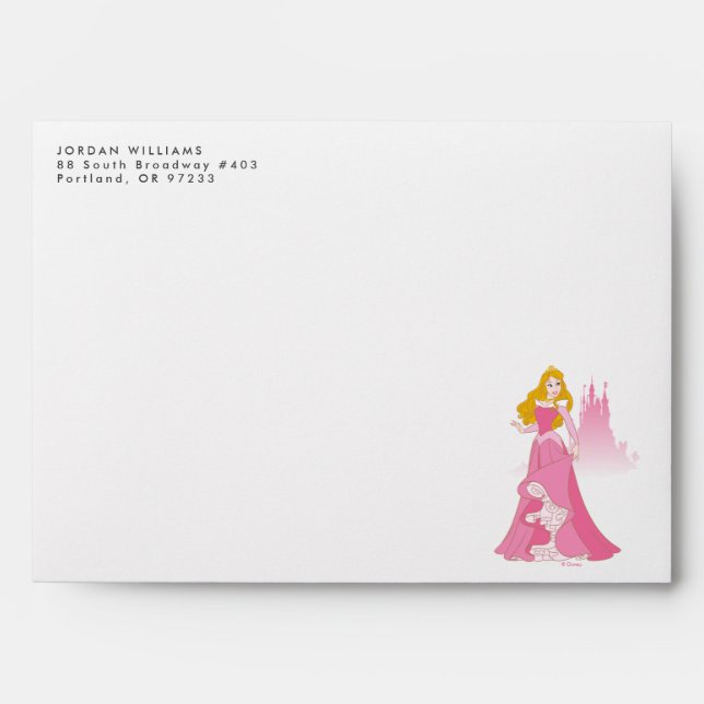 Enveloppe Princess Aurora & Castle Graphic (Devant)