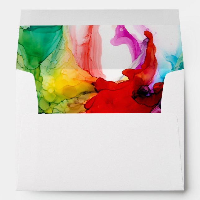 Enveloppe Prisme de bijoux - Aquarelle (Dos (Bas))