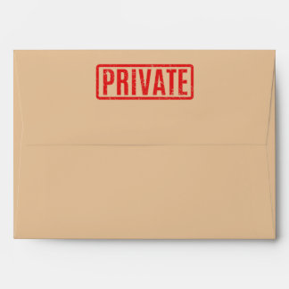 Enveloppe privée estampée