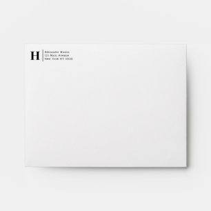 Enveloppe Professionnel Moderne Fractionner Ligne Monogramme