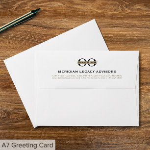 Enveloppe professionnelle A7 avec logo