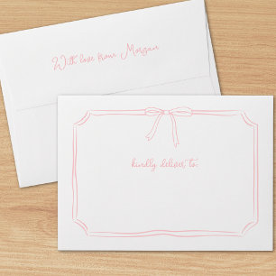 Enveloppe Proposition d'aide-ménagère manuscrite Coquette Bo
