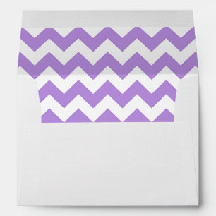 Enveloppe Purple Zigzag, Purple Chevron, Motif géométrique