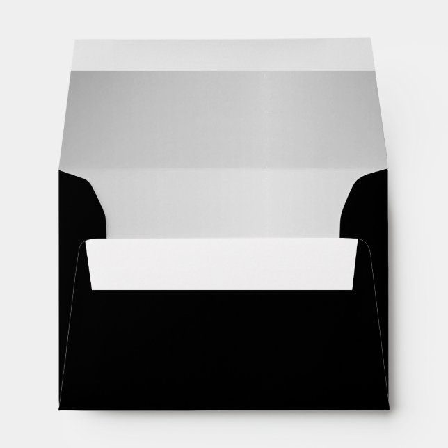 Enveloppe Quartier français Mariage gothique Noir (Dos (Bas))