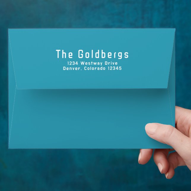 Enveloppe Rainbow Turquoise jeu vidéo Gamer Bar Mitzvah (Hand)