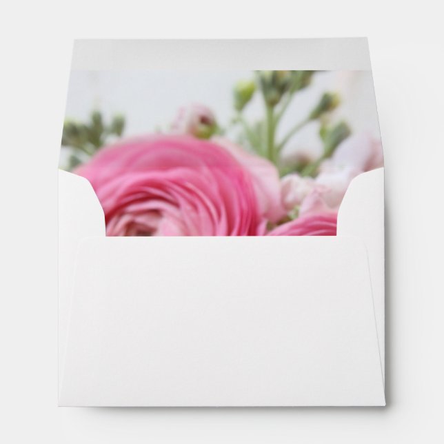 Enveloppe Ranunculus, autres fleurs de printemps (Dos (Bas))
