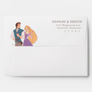 Enveloppe Rapunzel et Flynn Mariage Retour