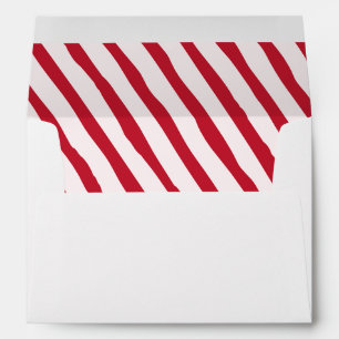 Enveloppe Rayure festive de canne à sucre de vacances