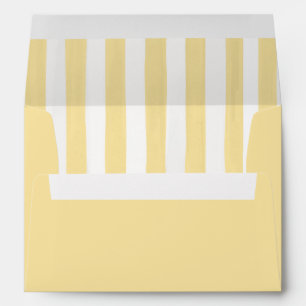 Enveloppe Rayure jaune "La Dolce Vita"