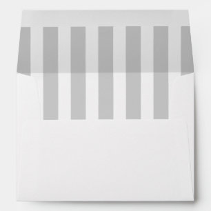 Enveloppe Rayures grises avec toute couleur que vous