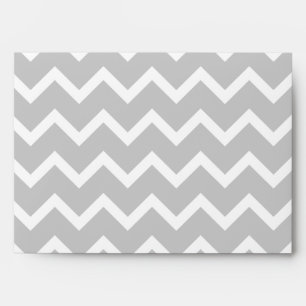 Enveloppe Rayures grises et blanches de zigzag