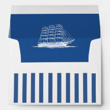 Rayures Nautiques - Faire-part de mariage