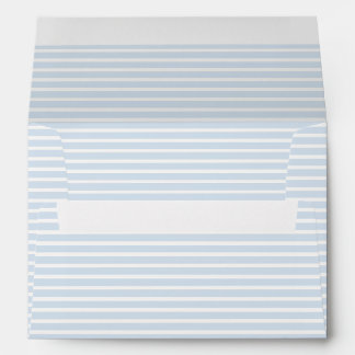 Enveloppe Rayures Raffinées de Printemps | Bleu Poudre ll