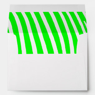 Enveloppe Rayures Zèbre Citron