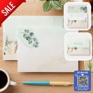 Enveloppe Réception Faire-part de mariage de verdure RSVP Re