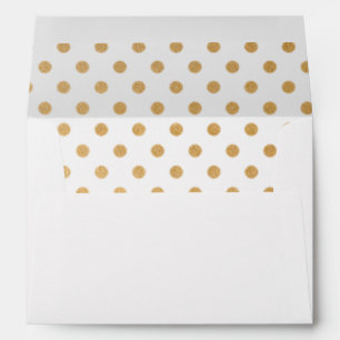 Enveloppe Recouvrement de point de feuille d'or de Faux,
