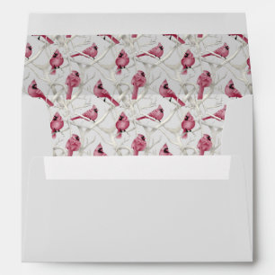 Enveloppe Red Christmas Cardinal Bird