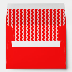 Enveloppe Red Retro Santa Claus Red Ric Rac Noël