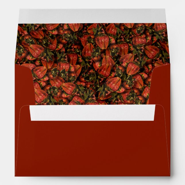 Enveloppe Red Strawberries (Dos (Bas))