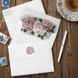 Enveloppe Regency Bridgerton Rose Roses