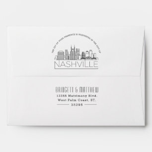 Enveloppe Rejoignez-Nous À Nashville Mariage préadressé
