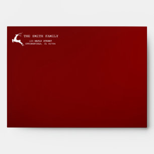 Enveloppe Renne de Noël simple et mignon personnalisé
