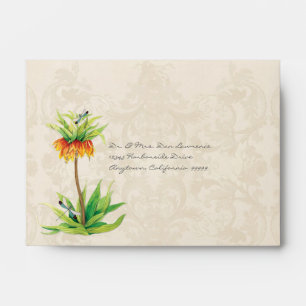 Enveloppe Réponse RSVP A2 Elegant Fritillaria Dragonfly