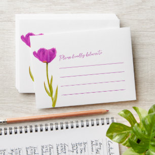 Enveloppe Ressort Fleur de lis art mariage mono