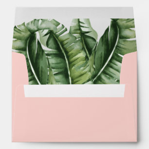 Enveloppe Retour de l'enveloppe feuille banane du milieu du