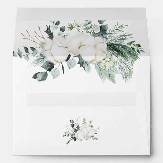 Enveloppe Retour des Feuilles d'Eucalyptus adressé (Dos (Bas))