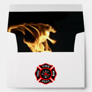 Enveloppe Retraite des pompiers Croix maltaise d'anniversair