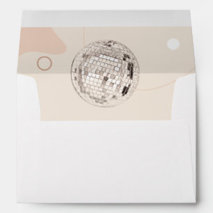 Enveloppe Retro Bachelorette Party Dernière Invitation disco
