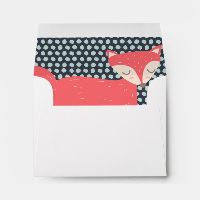 Enveloppe Retro Fox (Dos (Bas))