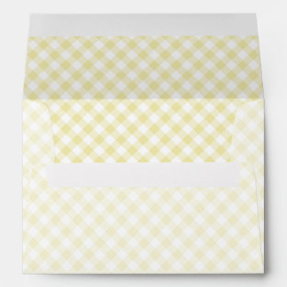 Enveloppe Retro Gingham Butter Yellow