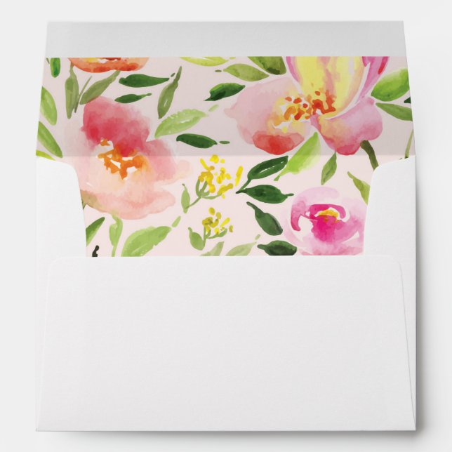 Enveloppe Revêtement d'enveloppe de MARIAGE de JARDIN (Dos (Bas))