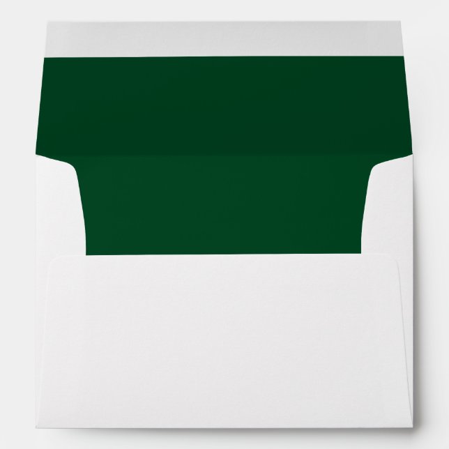 Enveloppe Rich Color Lined Green Forest (Dos (Bas))