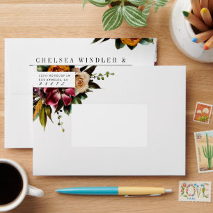 Enveloppe Richesse du Mariage coloré du printemps