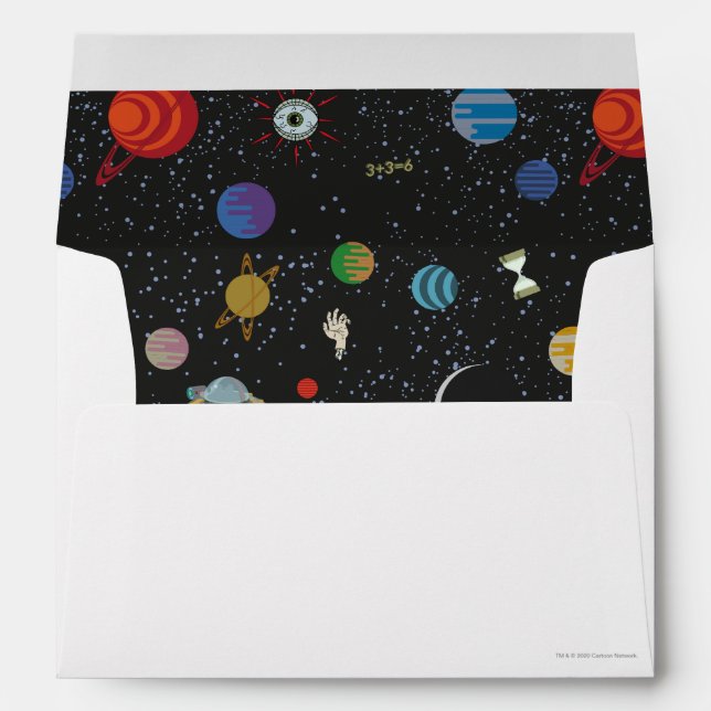 Enveloppe RICK ET MORTY™ | Motif spatial (Dos (Bas))