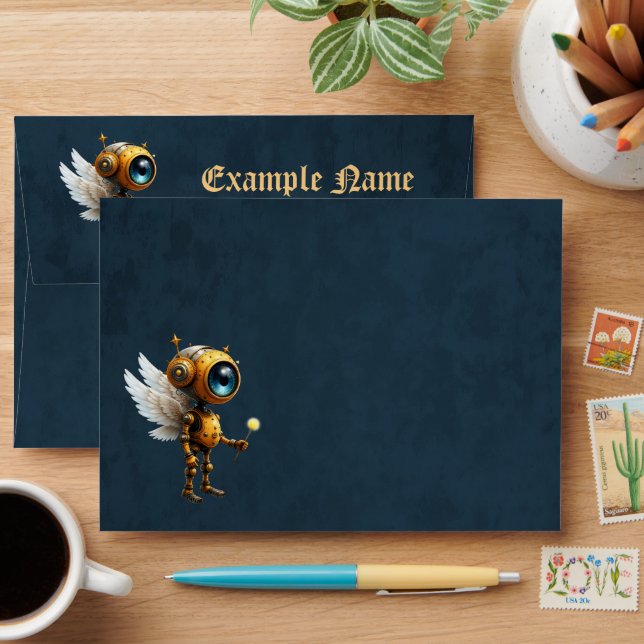 Enveloppe Robby the Winged Timekeeper – Wings of Time Series (Desk)