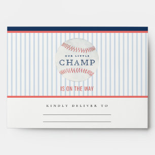 Enveloppe Robe Cute Notre Baby shower De Baseball Little Cha