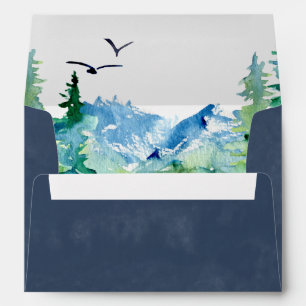 Enveloppe Rocky Mountain Destination Mariage Invitation